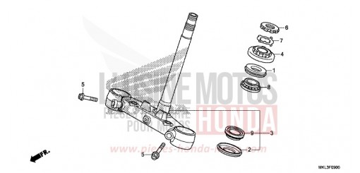 TIGE DE DIRECTION NC750XAL de 2020